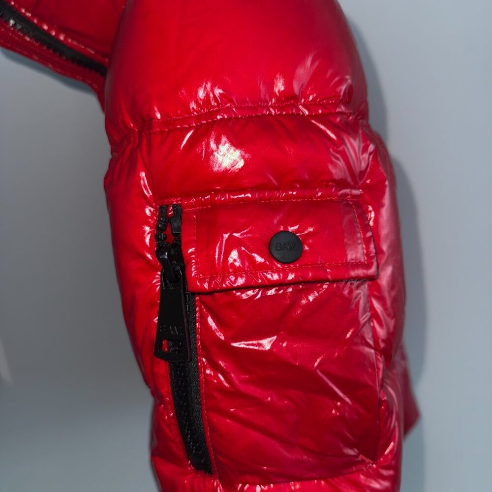 SAM. New York Freestyle Down Puffer Jacket – High Shine Red (Size M) - Picture 4 of 6